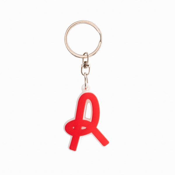 Portachiave PVC "R" rosso