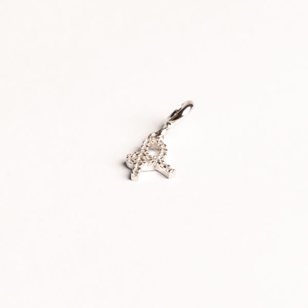 Charms "R" con Zirconi | Better Silver x L.R. Vicenza