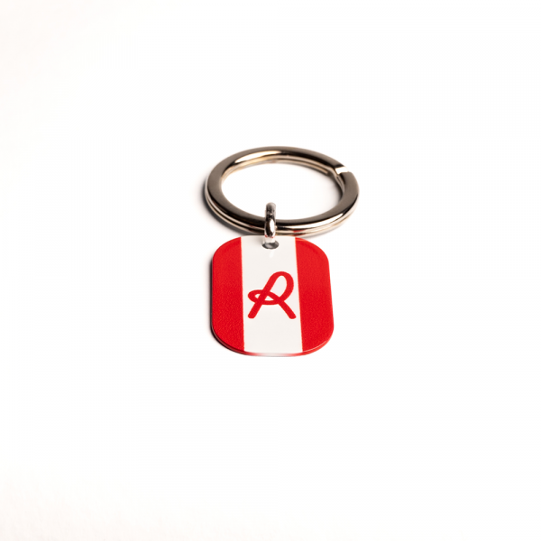 Portachiavi con targa smaltata "R" | Better Silver x L.R. Vicenza