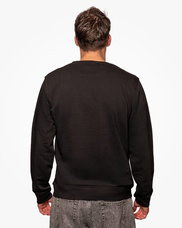 Felpa girocollo Nera LR Essential - immagine 2