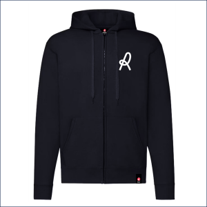 FELPA HOODIE E ZIP LR ESSENTIAL NERO