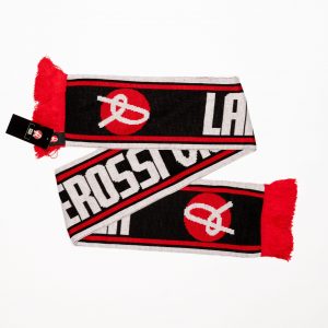 Sciarpa Jacquard rossa e nera L.R. Vicenza