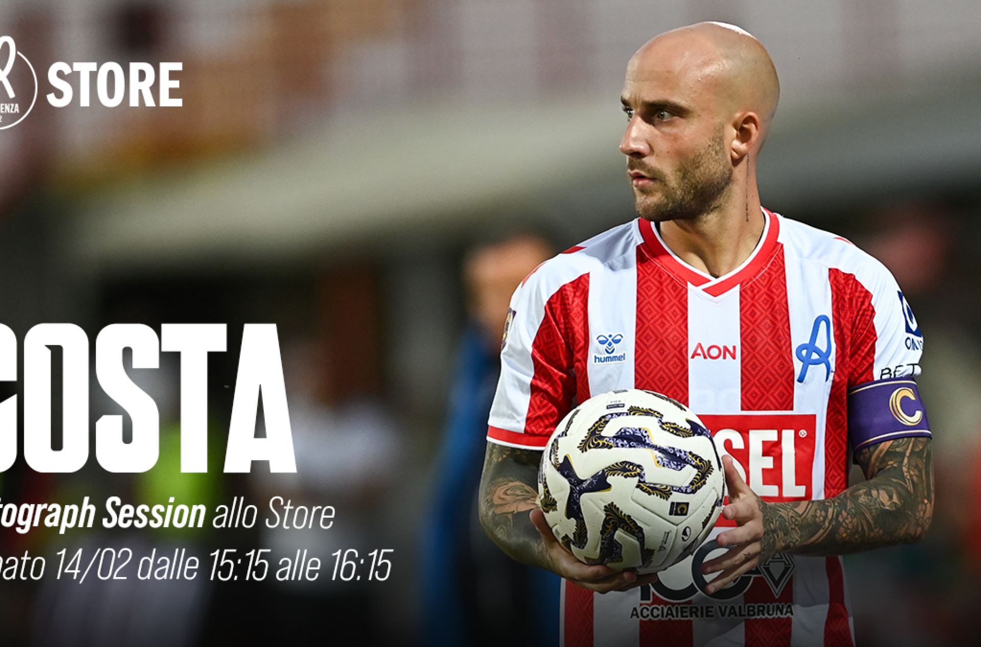 Giocatore in store banner